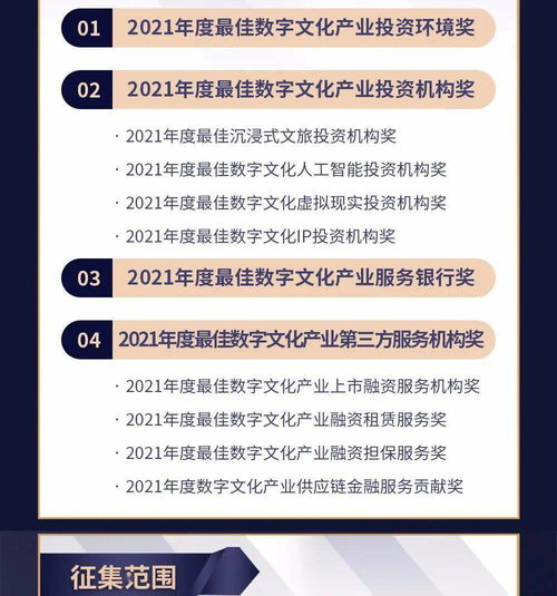 2021年文化金融創(chuàng)新獎(jiǎng)數(shù)字文化產(chǎn)業(yè)評選啟動(dòng) 聚焦數(shù)字文化創(chuàng)意內(nèi)容應(yīng)用服務(wù)新浪潮